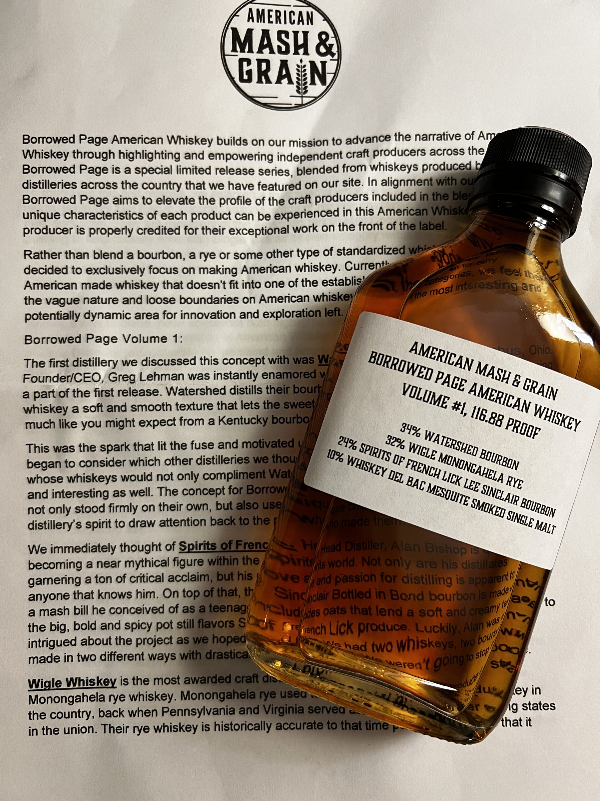 Mash & Grain Borrowed Page Delivers a Unique Blend of Craft Whiskey