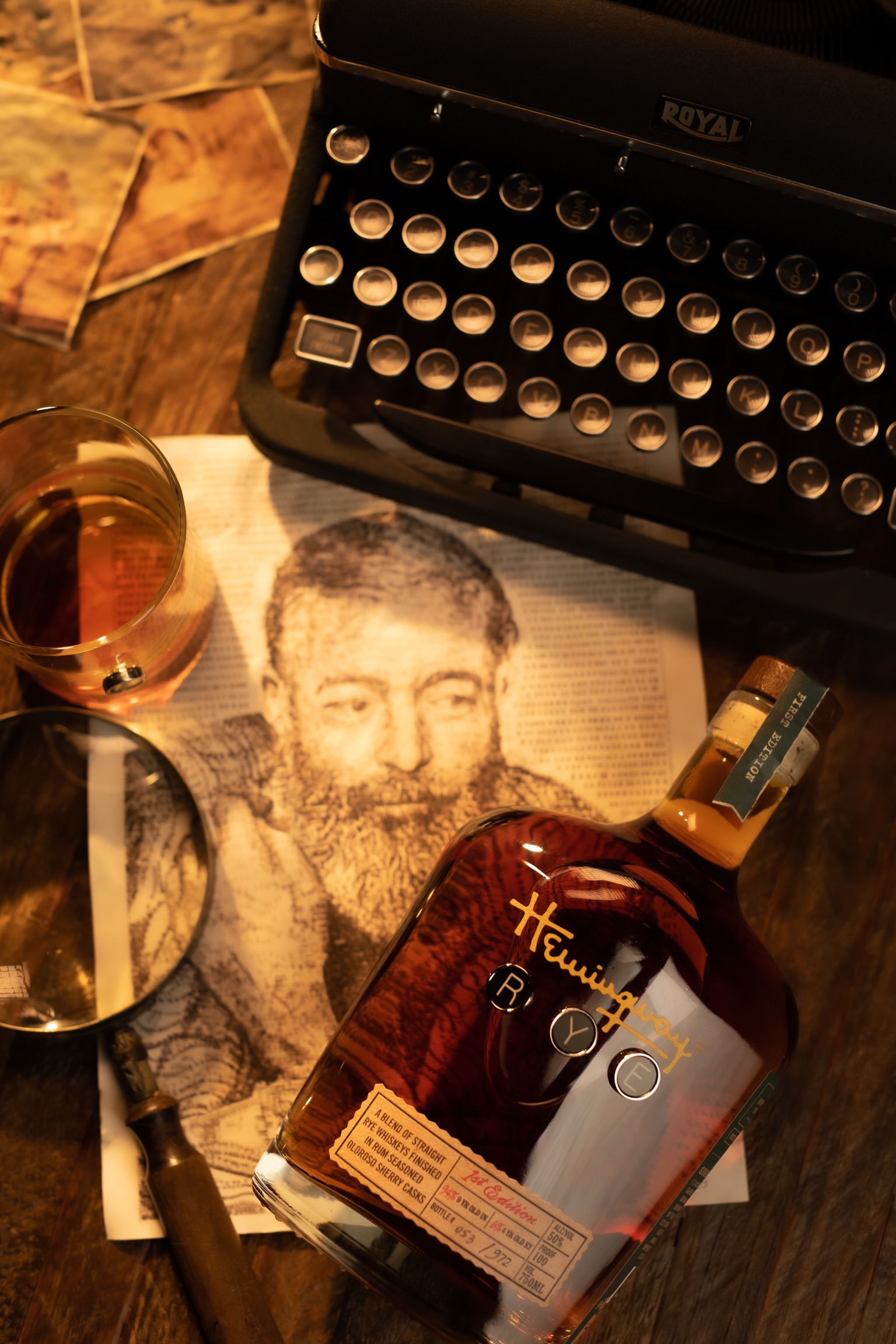 Hemingway Rye Whiskey Introduced with First Edition Bottles