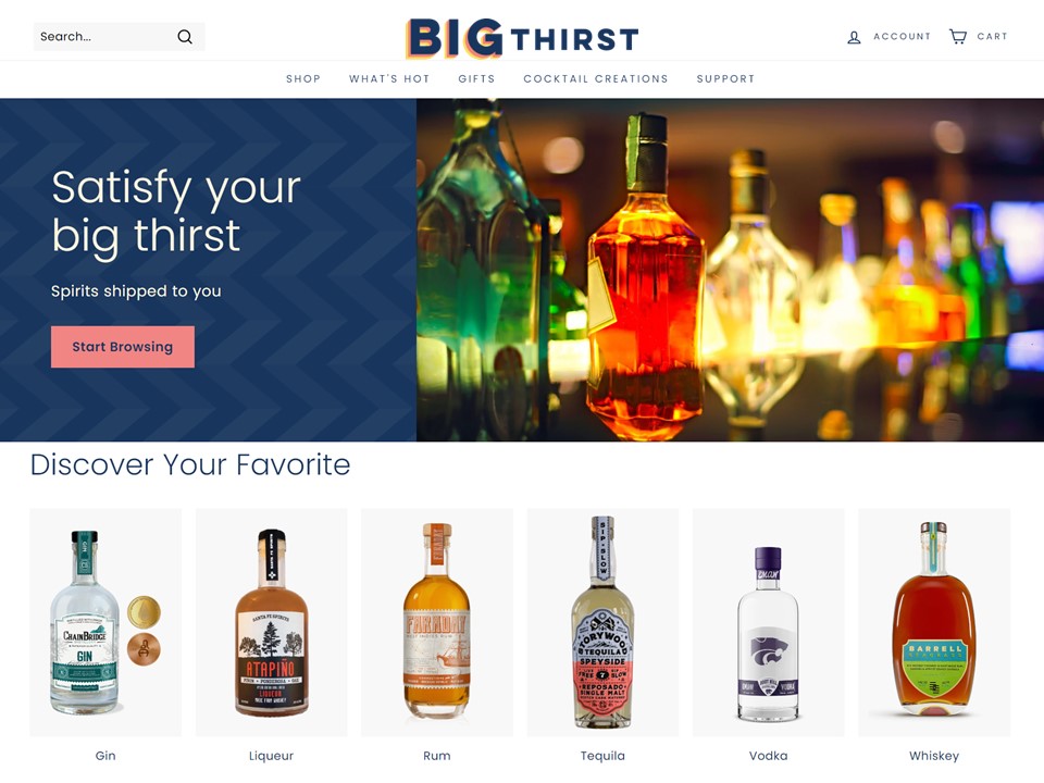 Big Thirst Brings New Online Spirits Shop To Your Home
