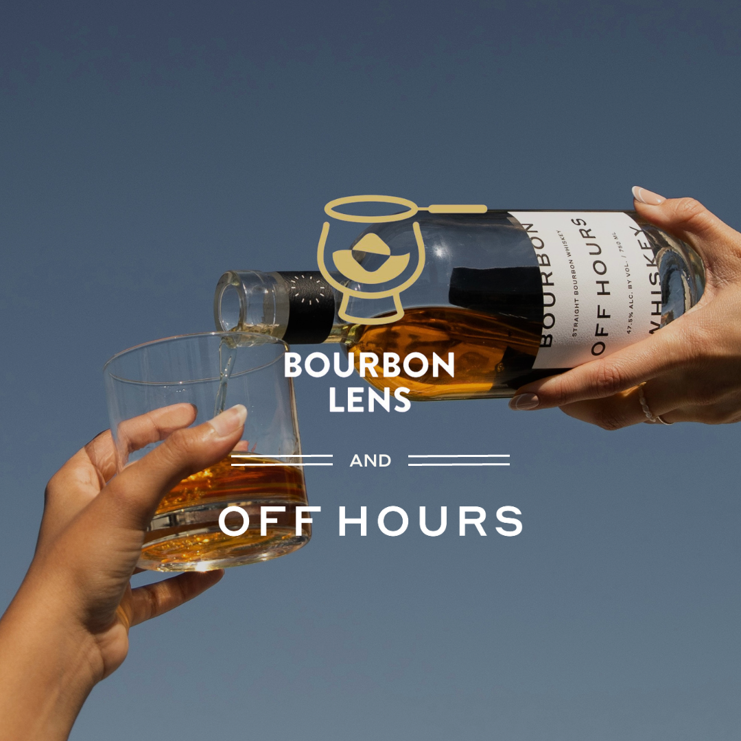 Off Hours bourbon pour promoting bourbon lens partnership