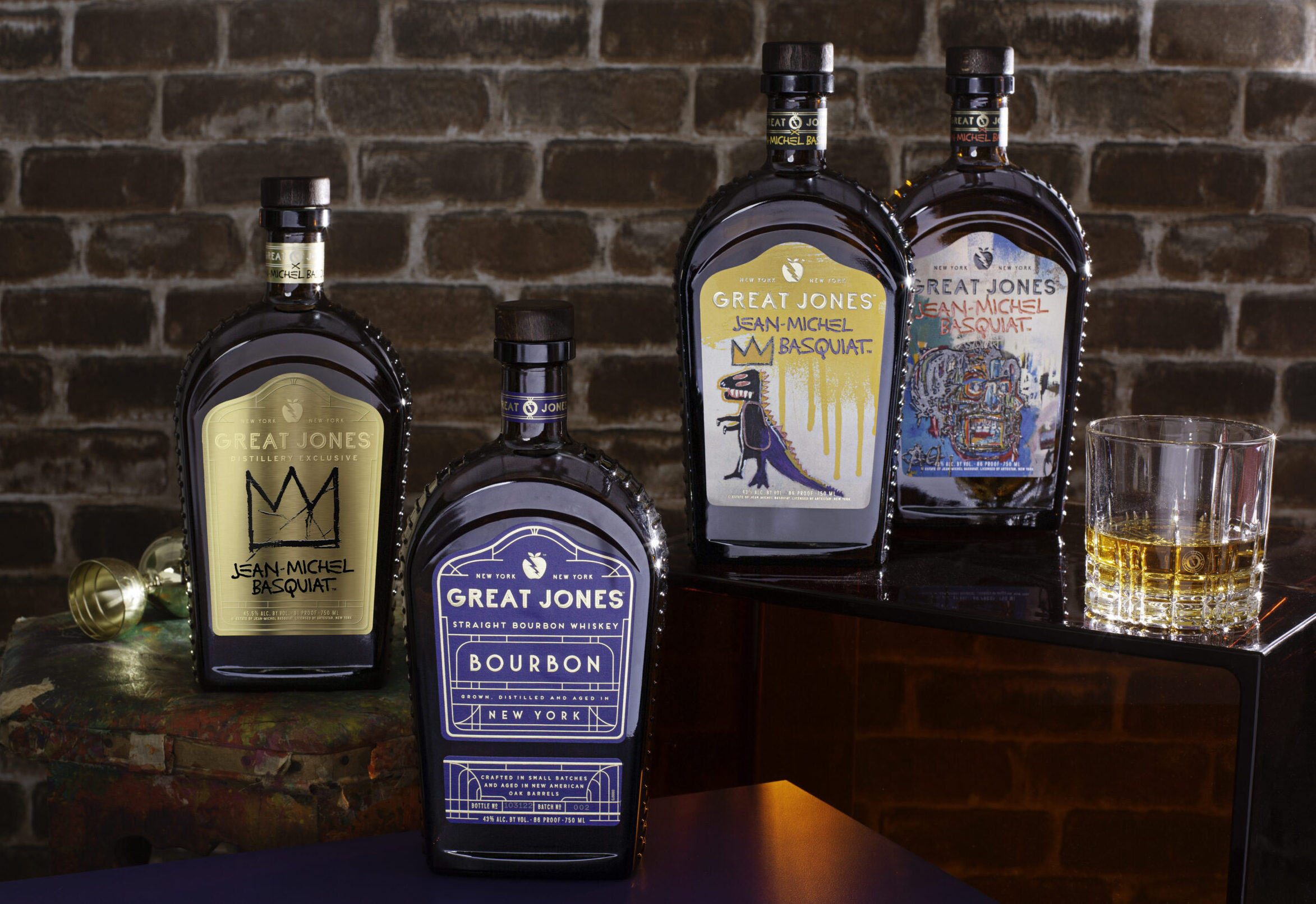 Great Jones Distilling Unveils Three Bourbons Featuring Basquiat Artwork