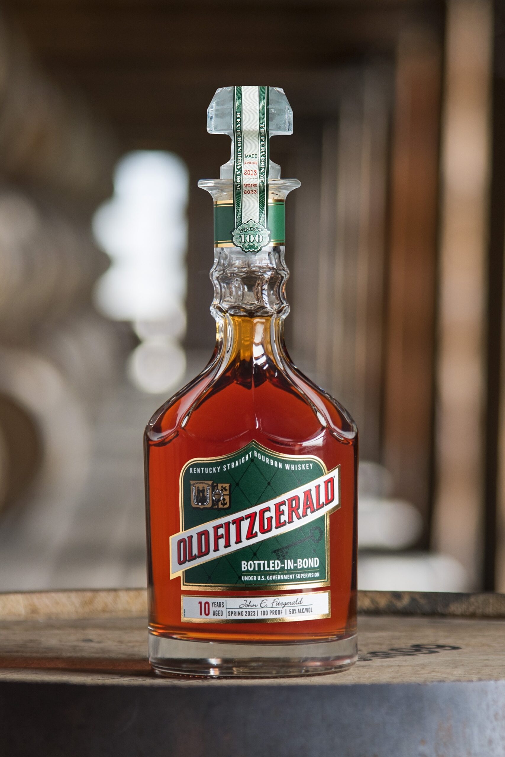 Old Fitzgerald Bottled-in-Bond Bourbon as featured in the Bourbon Lens Podcast