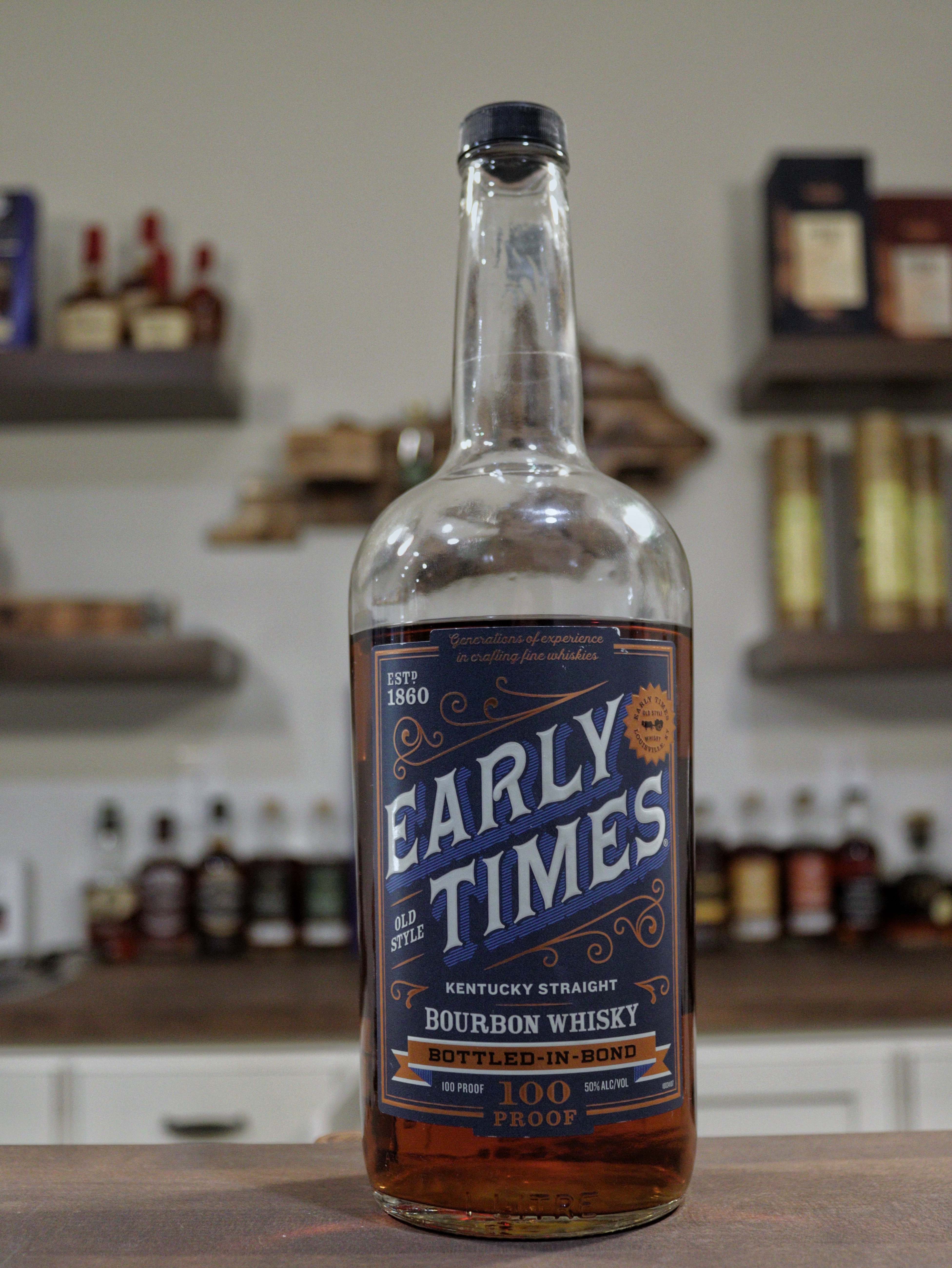 Early Times Bottled in Bond on Bar for Bourbon Heritage Month