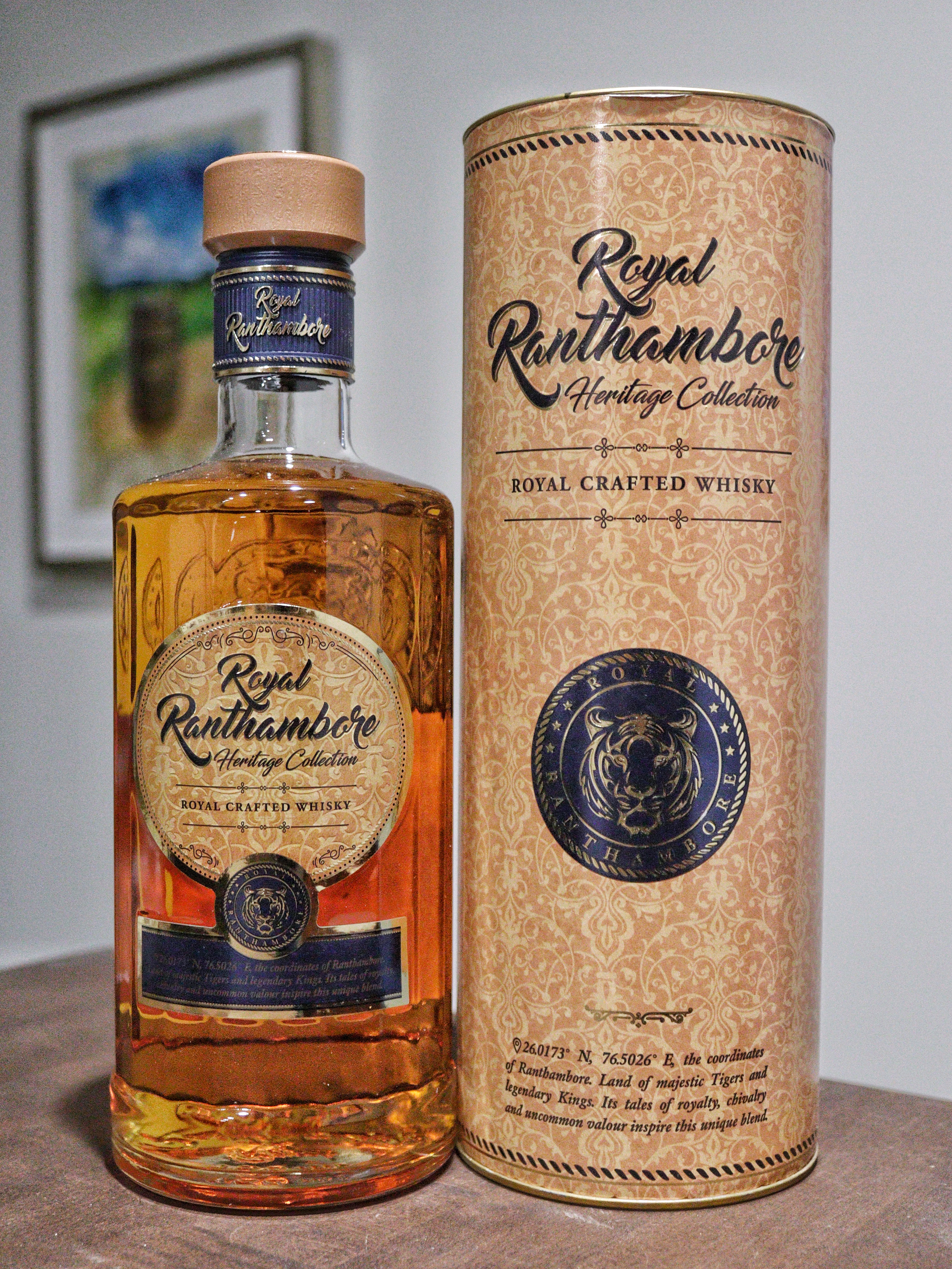 Royal Ranthambore Whisky with cylinder