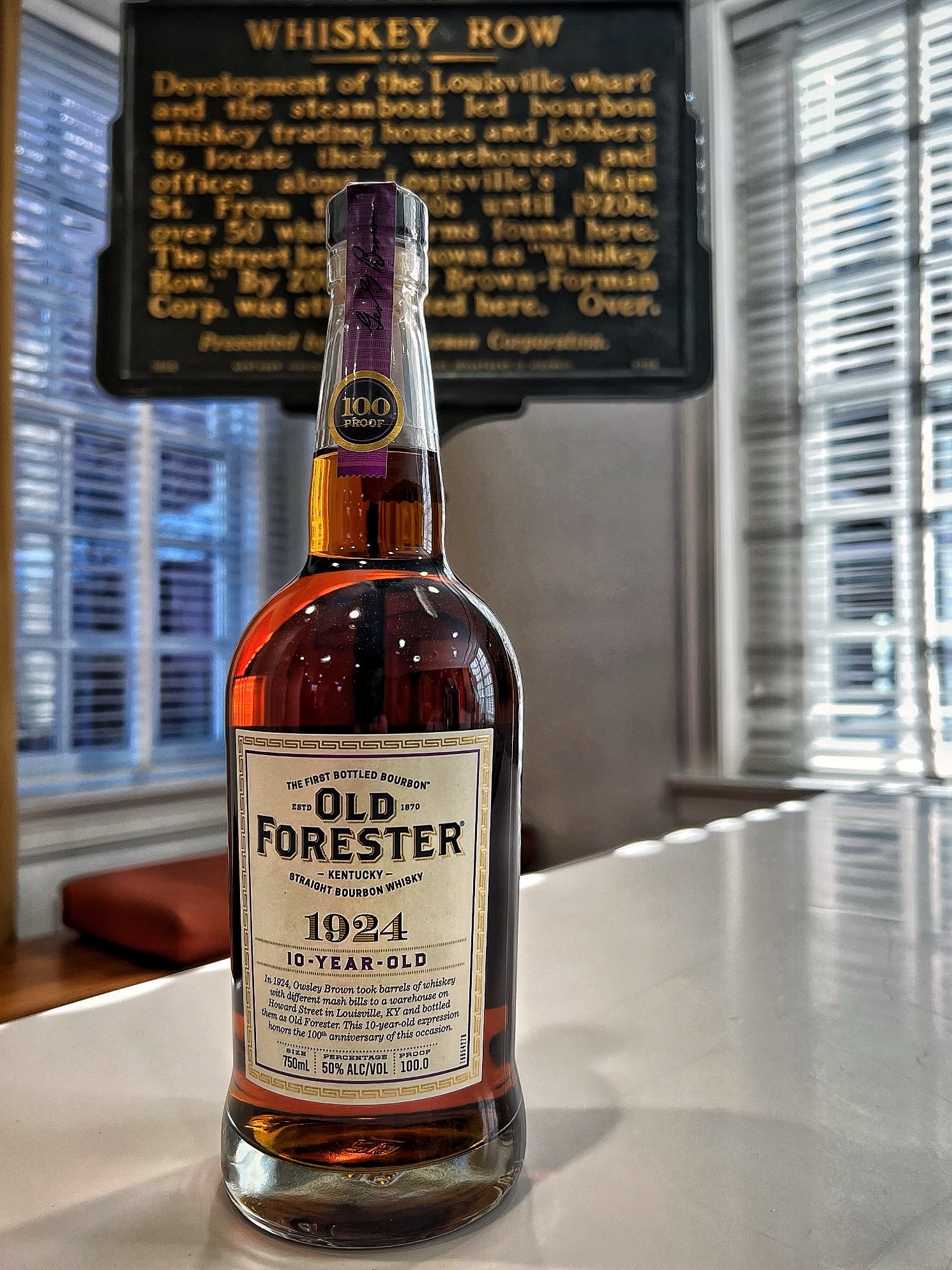 Old Forester 1924 is the New 10 Year Bourbon in Whiskey Row Series