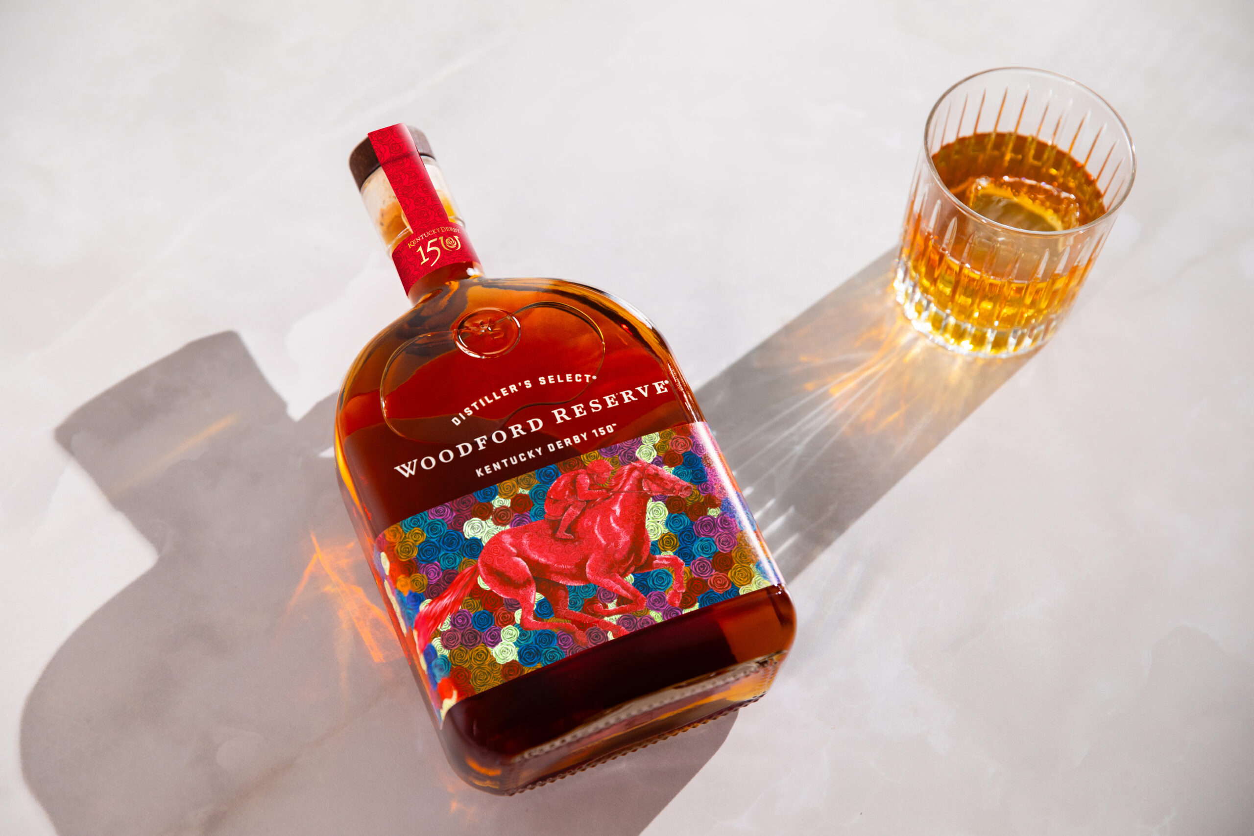 Woodford Reserve Bourbon “Adorned In Roses” By Artist For 150th Kentucky Derby