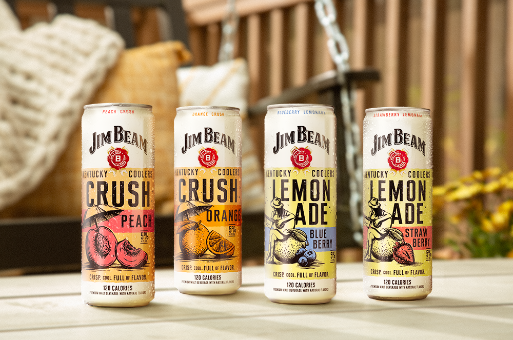 Jim Beam Introduces 4 New “Kentucky Coolers” RTD Flavors