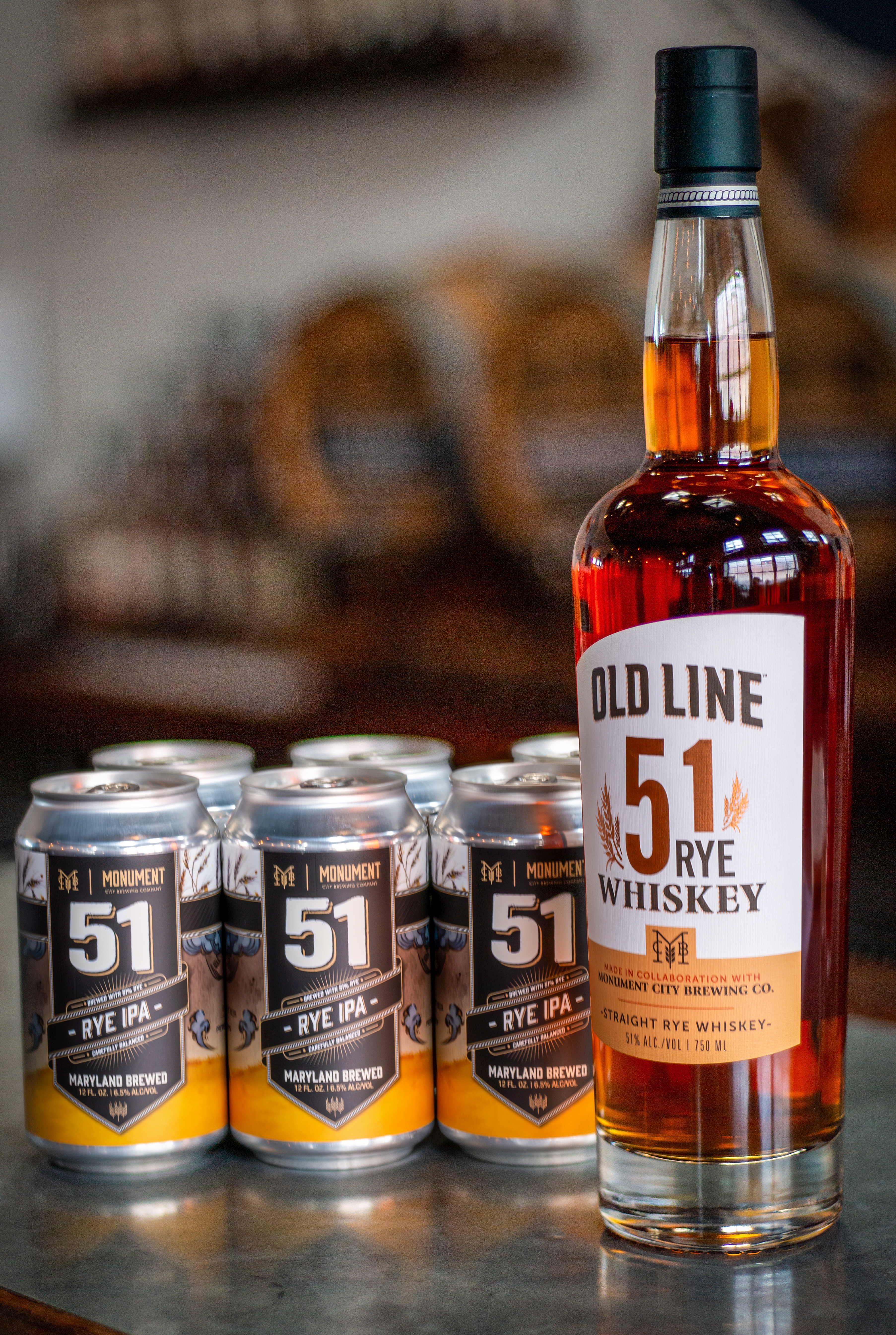 Old Line Spirits Collaborates with Monument City Brewing for New ‘51 Rye Whiskey’