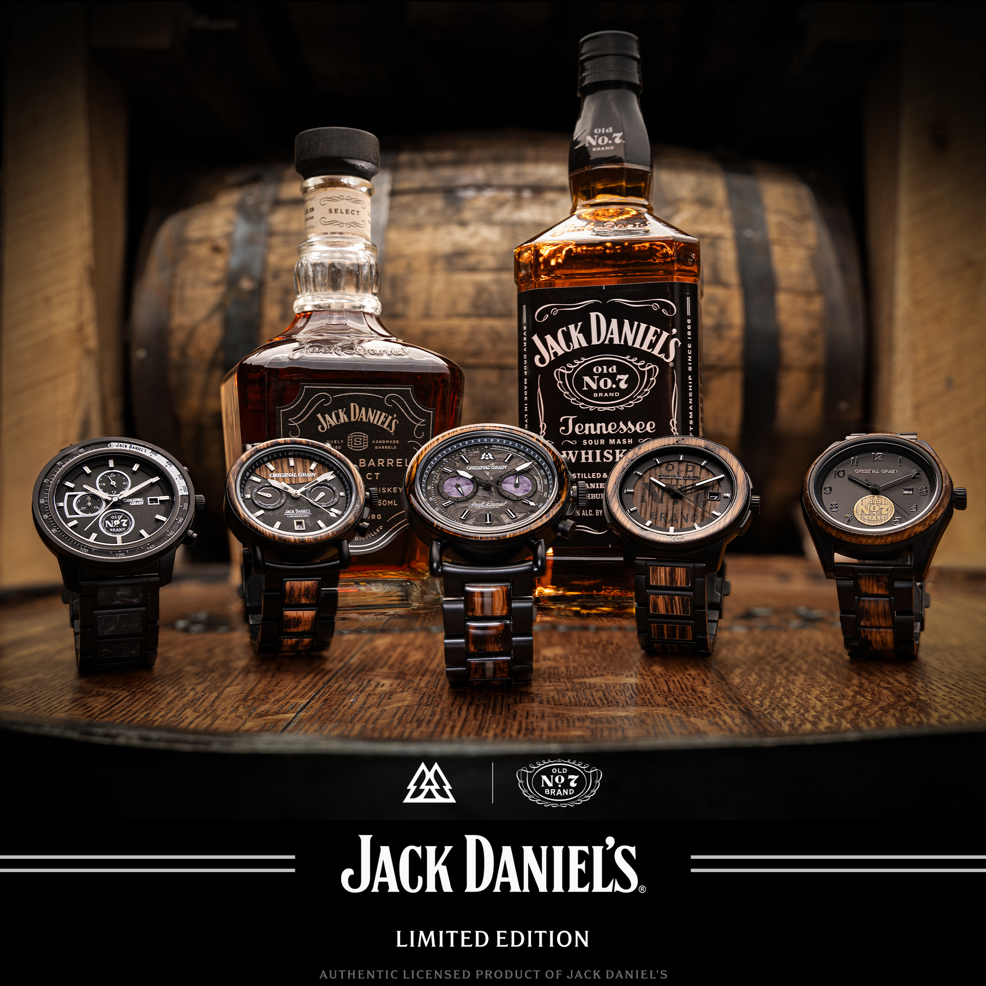 Jack Daniel’s Partners with Original Grain for New Watch Collection