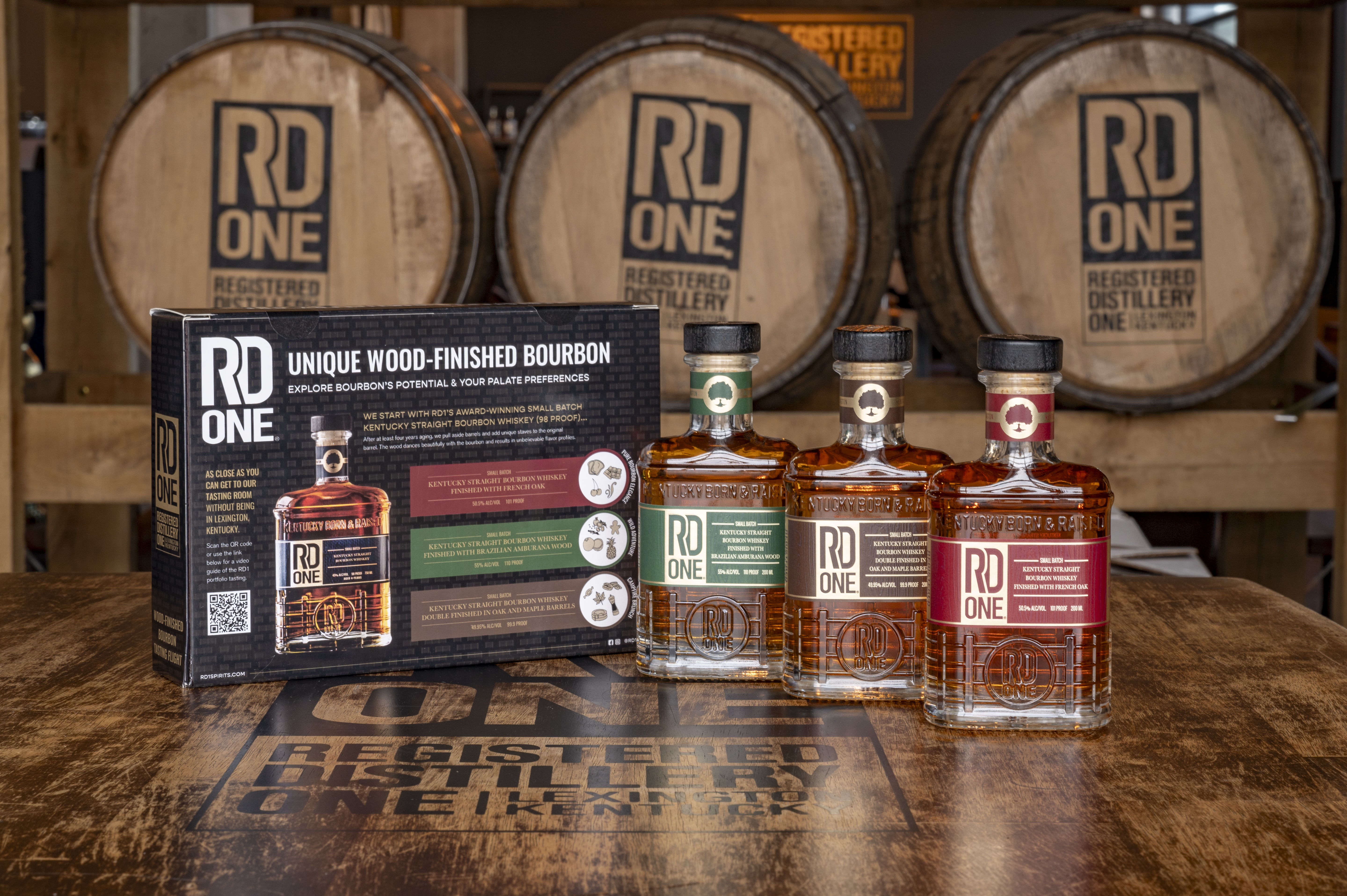 RD1 Spirits Launches New Tasting Flight Highlighting Wood-Finished Bourbons