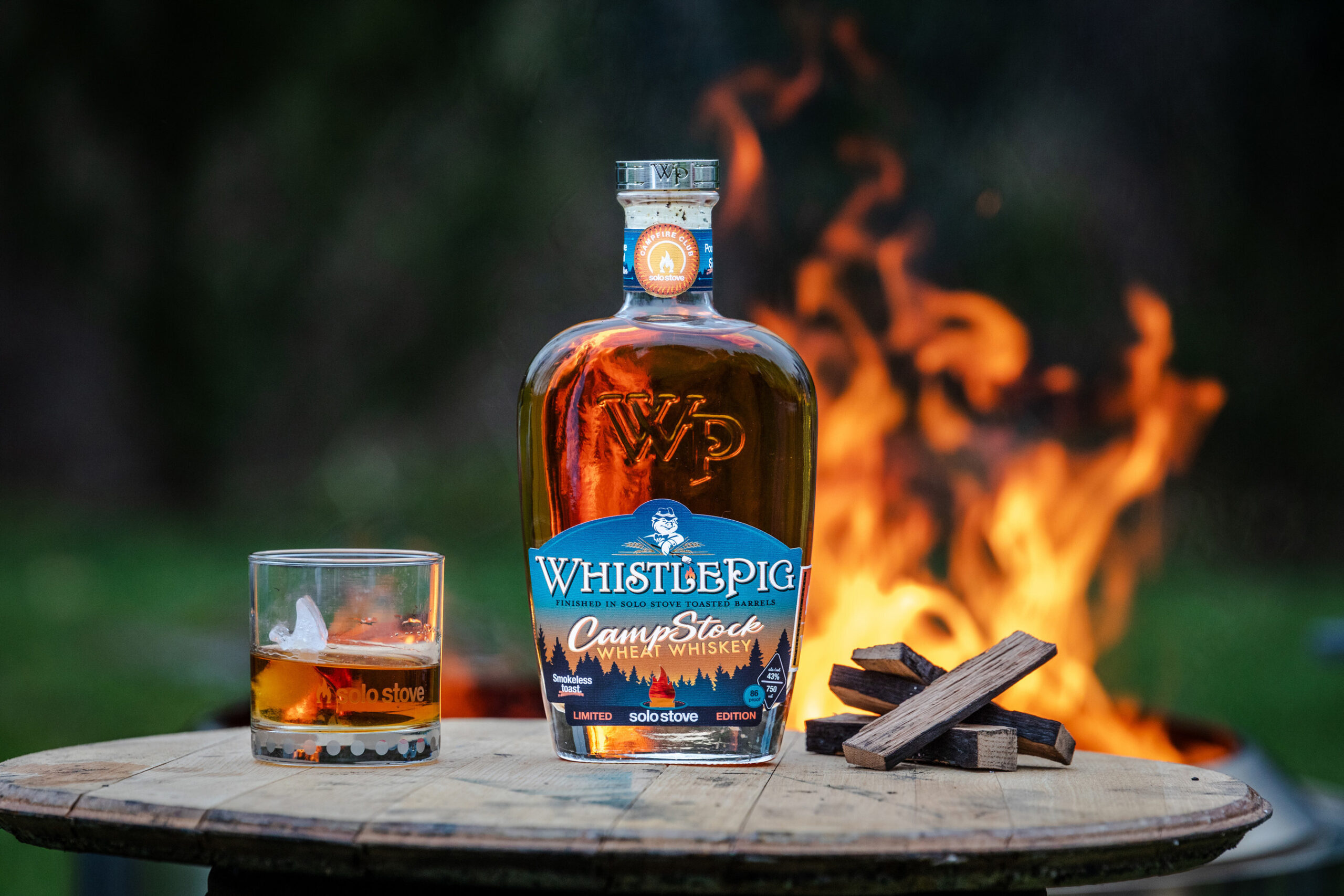 WhistlePig Creates New CampStock Wheat Whiskey with Solo Stove