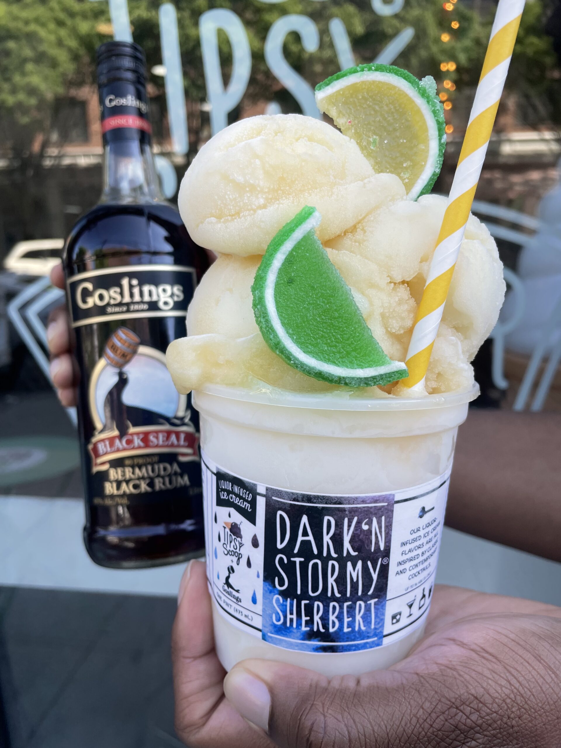 National Dark 'n Stormy® Day celebration Goslings Dark 'n Stormy® Sherbert launch Tipsy Scoop ice cream collaboration Boozy frozen treats Free ice cream giveaway Limited edition sherbert Goslings Rum new release Tipsy Scoop Barlour locations Summer cocktail desserts Frozen Dark 'n Stormy® June 9th special event Goldbelly nationwide shipping Goslings Rum history Tipsy Scoop franchise expansion Summer 2024 food trends