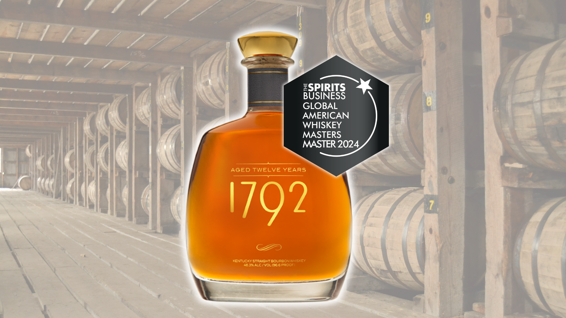 Sazerac Company’s award-winning lineup from the 2024 American Whiskey Masters, featuring the Master medalists Thomas S. Moore Cabernet Sauvignon Finished Bourbon and 1792 Aged 12 Years.