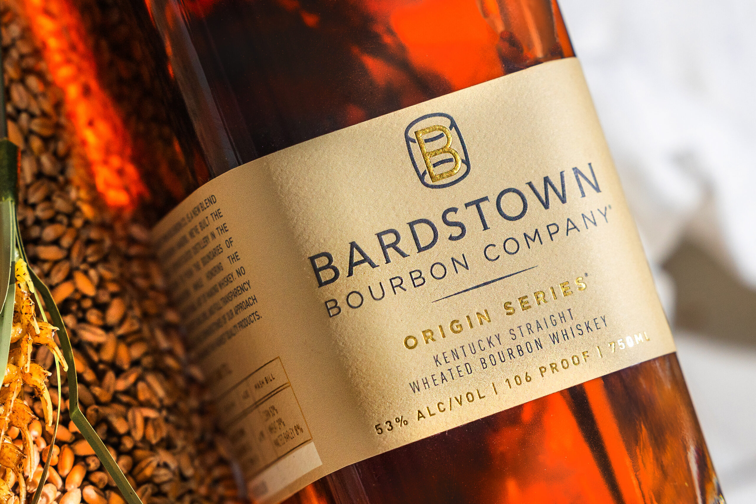 Bardstown Bourbon High Wheat Bourbon Bottle."