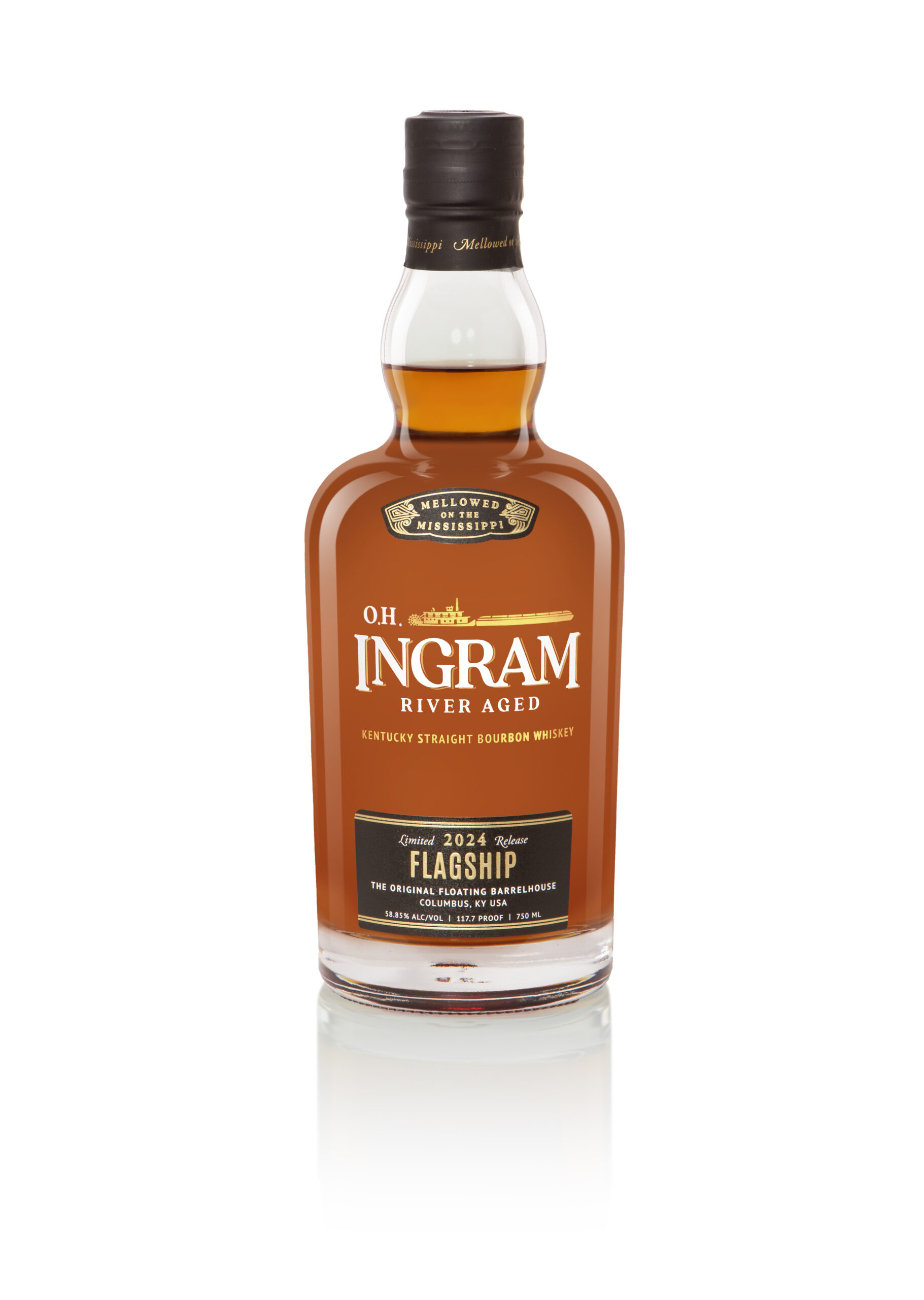 O.H. Ingram River Aged 2024 Flagship Bourbon bottle