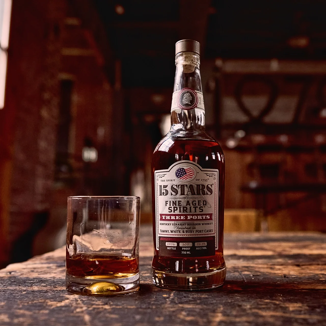 15 STARS New Bourbon was Finished in a Trio of Unique Port Casks