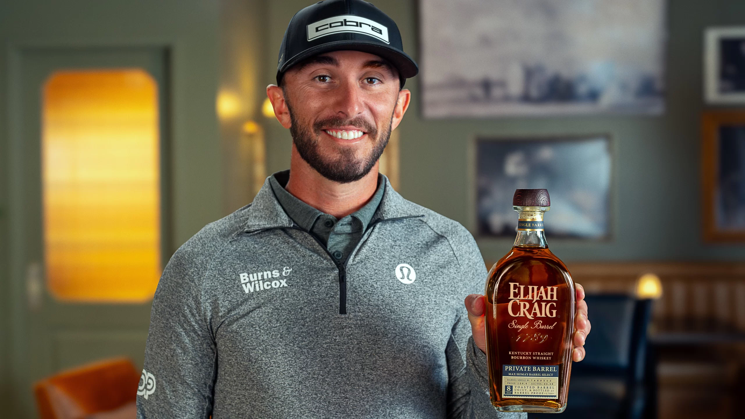 Max Homa & Elijah Craig Unveil Ultra-Exclusive 8-Year Toasted Barrel Pick