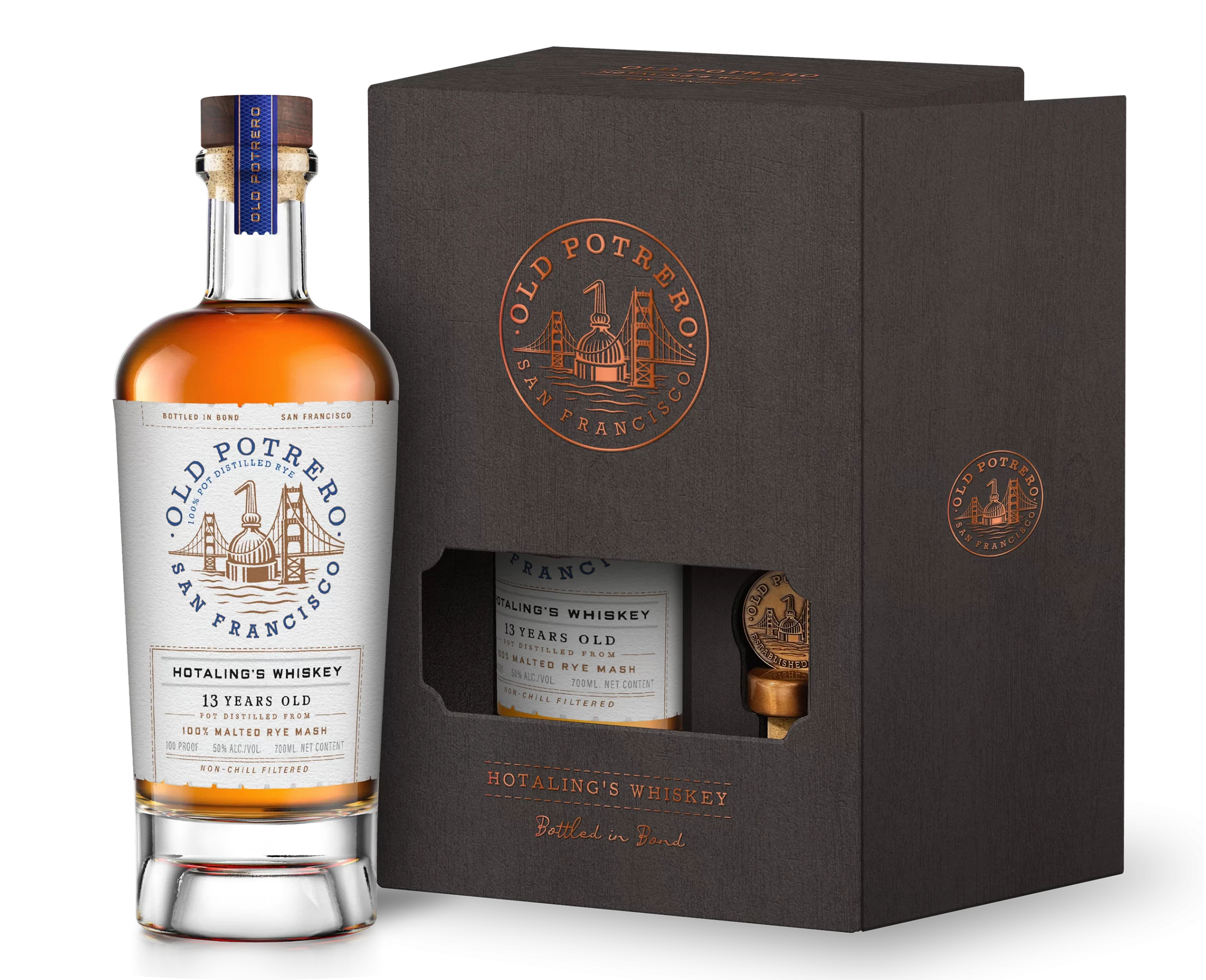 New Old Potrero 13-Year-Old Bottled in Bond Rye Whiskey -1906 Earthquake Tribute Release