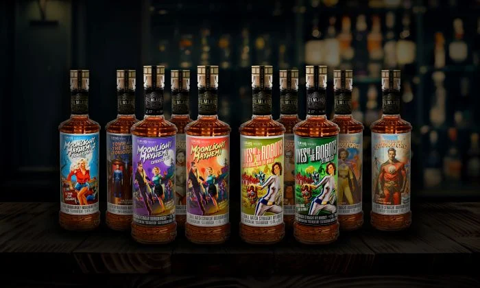 Filmland Spirits’ New 2025 Whiskey Expansion Wows with B-Movie Flair