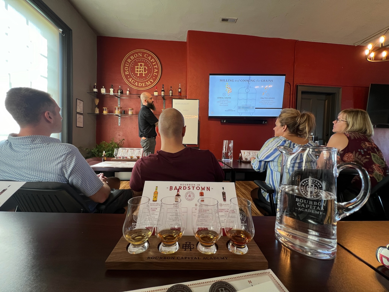 A view of the Bourbon in Bardstown class from a visitor's perspective.